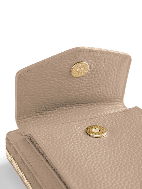 Lazarotti Bologna læderpung med lynlås mobiltelefonetui læder 19 cm