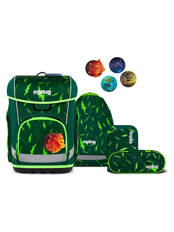 ergobag cubo light Skoleransel-sæt 6-delt