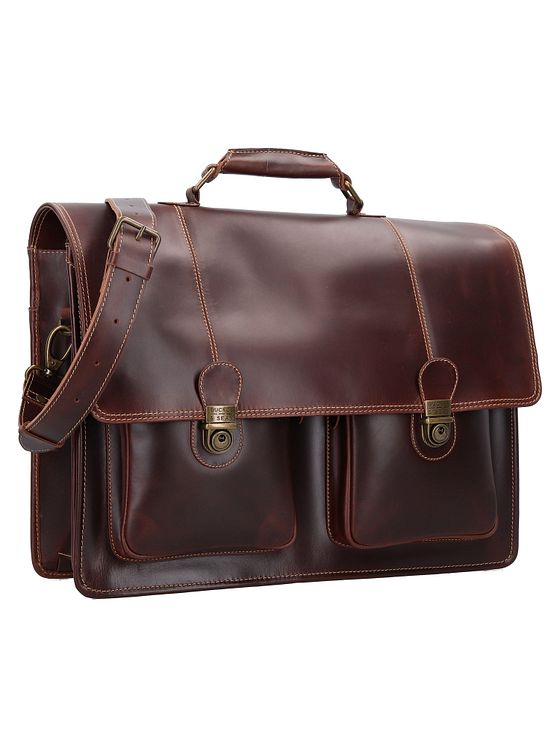 Buckle & Seam Nevada dokumentmappe læder 42 cm rum til bærbar computer