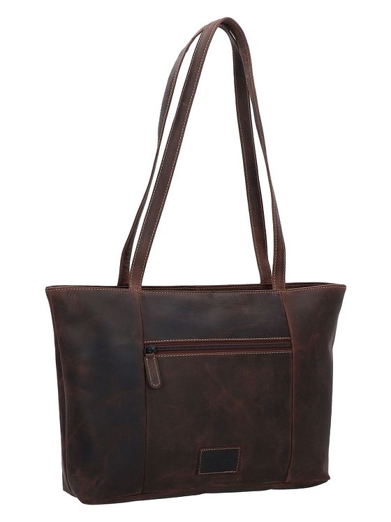 Jack Kinsky Baltimore 18 skuldertaske i læder 34 cm