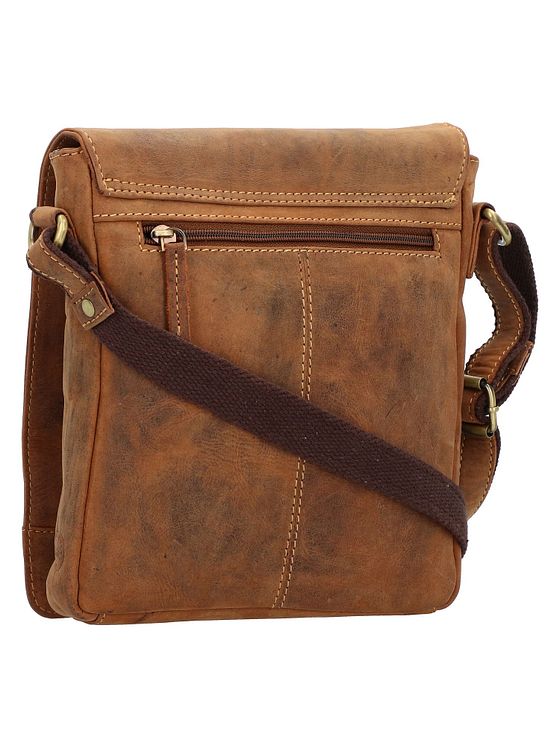 Greenburry Vintage skuldertaske i læder 23 cm