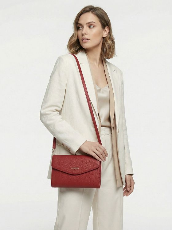 Lazarotti Bologna Leather Clutch skuldertaske i læder 23 cm