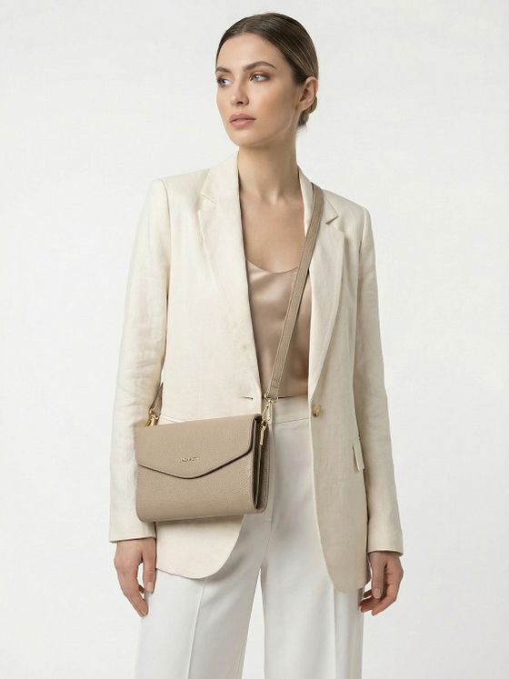 Lazarotti Bologna Leather Clutch skuldertaske i læder 23 cm