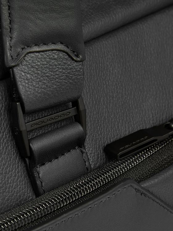 Piquadro Ael Dokumenttaske Læder 37 cm Laptoprum