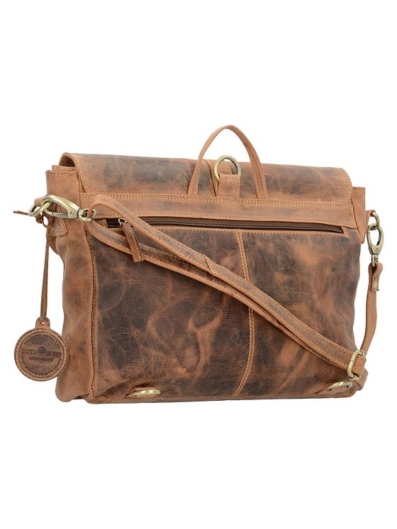 Greenburry Vintage aktovka přes rameno batoh kožený 35 cm