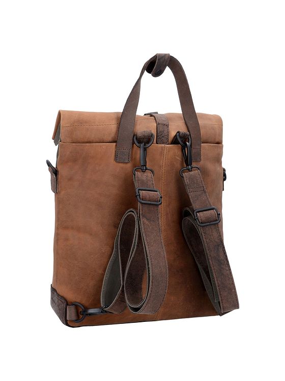 Harold's Twister aktovka s funkcí batohu kožená 34 cm přihrádka na notebook