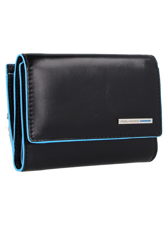 Piquadro Blå firkantet pung RFID-læder 12 cm