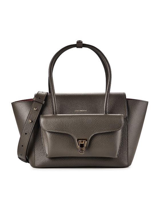 Coccinelle Double Beat Bolsa de hombro Piel natural 31 cm