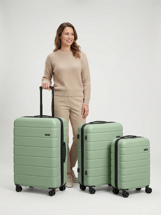 Saxoline Miami 4 kolečka Sada kufrů 3-dílný s roztažitelným záhybem