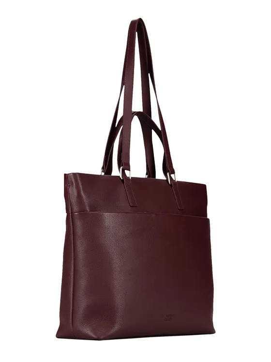 Jost Lysa Business shopper i læder, 36 cm, med laptop-rum Jost Lysa Business shopper i læder, 36 cm, med laptop-rum