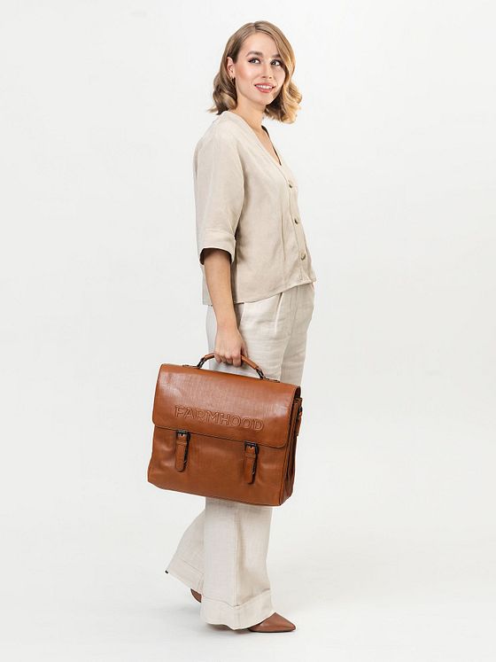 Farmhood Memphis dokumentmappe XXL 3 rum læder 39 cm