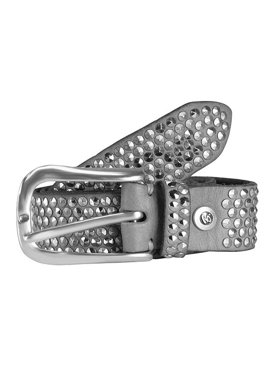 b.belt Læderbælte med nitter 95 cm