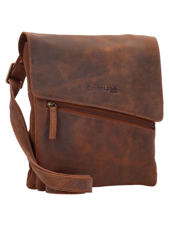 Greenland Nature Montenegro skuldertaske i læder 23 cm