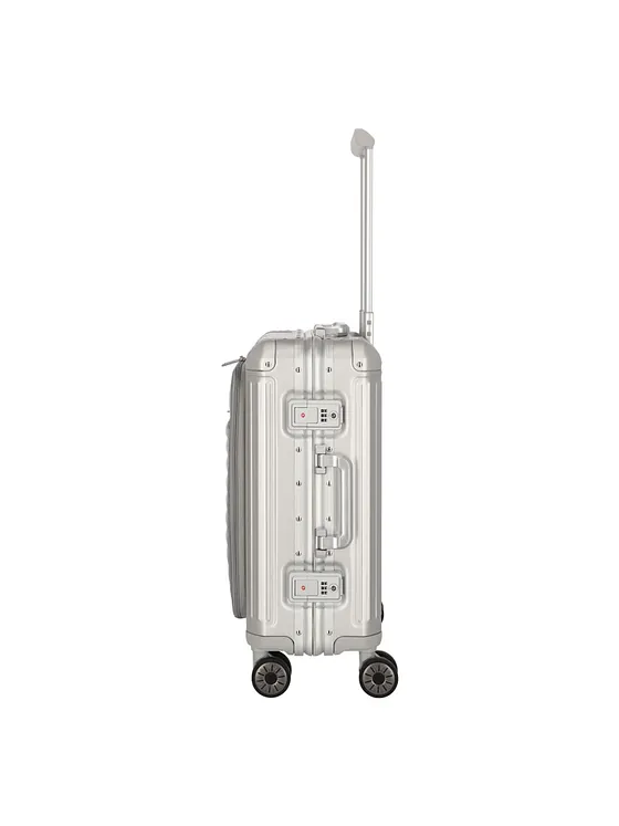 Travelite Maleta de cabina Next de 4 ruedas, de aluminio, 55 cm, con compartimento para portátil Travelite Maleta de cabina Next de 4 ruedas, de aluminio, 55 cm, con compartimento para portátil