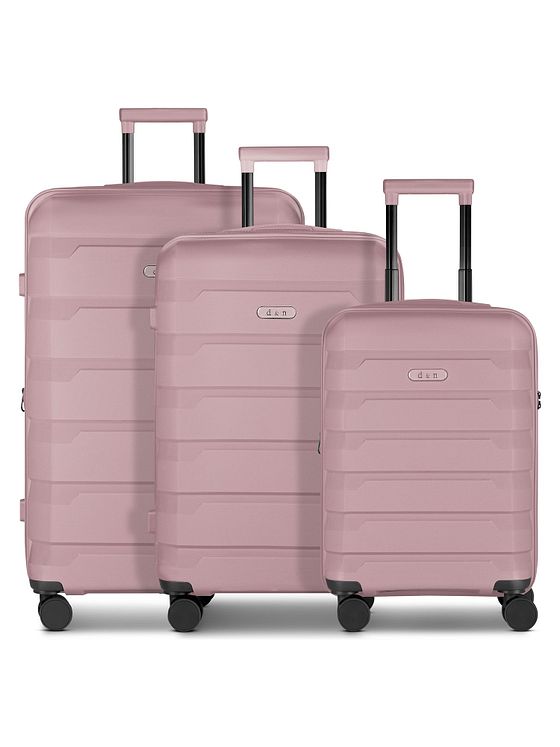 d & n South Dakota 4 hjul Kuffert 3-delt med strækfold d & n South Dakota 4 hjul Kuffert 3-delt med strækfold