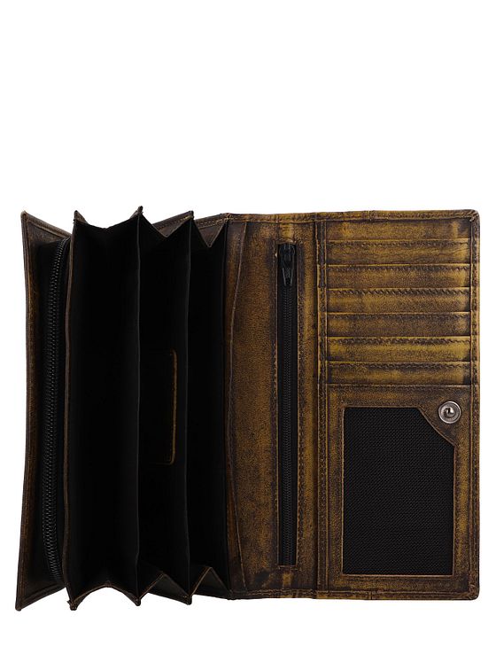 Greenburry Destressed Pung RFID-beskyttelse Læder 18.5 cm