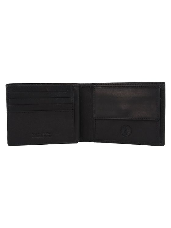 Greenburry Pure Black Pung RFID-beskyttelse Læder 13 cm