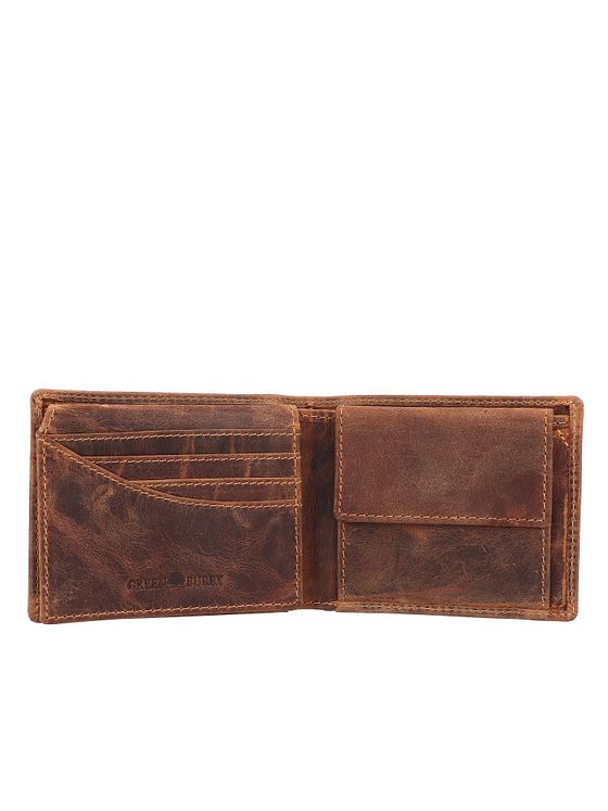 Greenburry Vintage peněženka s reliéfem ryby z kůže 12 cm