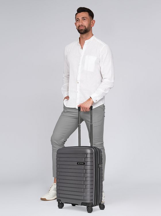 Pactastic Collection 04 THE CABIN + 4 kolečka Kabinkový kufr S 55 cm s roztažitelným záhybem