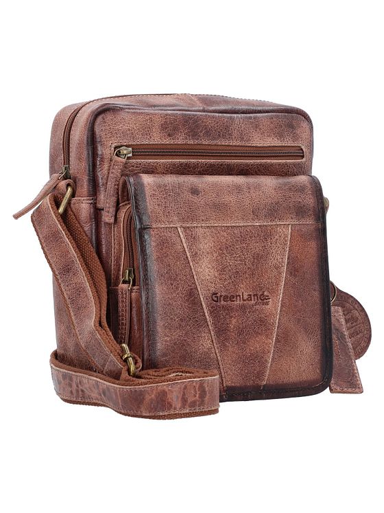 Greenland Nature Mascu & Line Skuldertaske Læder 25 cm