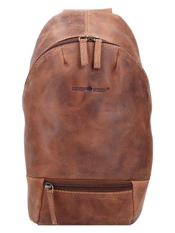 Greenburry Vintage skuldertaske i læder 32 cm