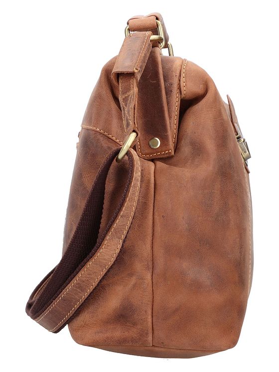 Greenburry Vintage håndtaske i læder 32 cm