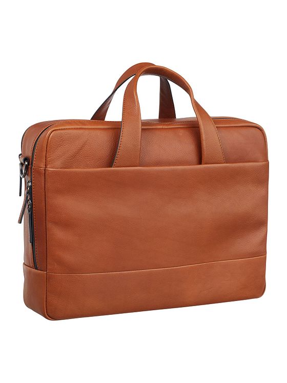 Leonhard Heyden Hamburg dokumentmappe læder 40 cm rum til bærbar computer