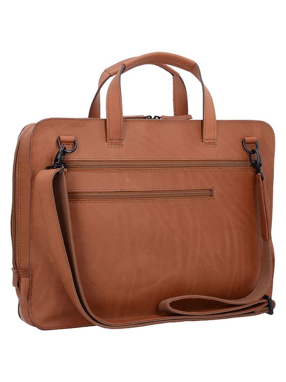 Jost Kožená aktovka Futura 38 cm s přihrádkou na notebook