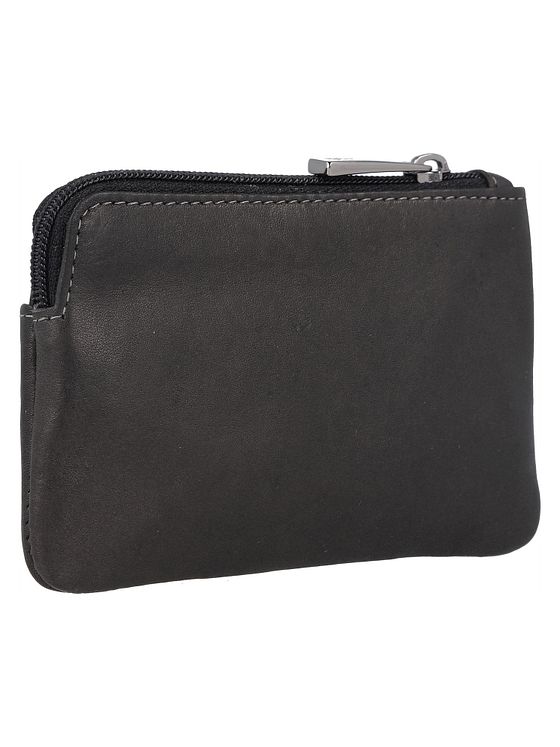 Greenland Nature Sort nappa-nøgleetui i RFID-læder 11,5 cm