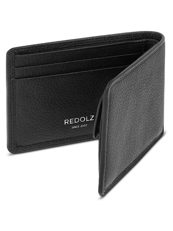 Redolz Leather Essentials QF lille pung i RFID-læder, 10,5 cm Redolz Leather Essentials QF lille pung i RFID-læder, 10,5 cm