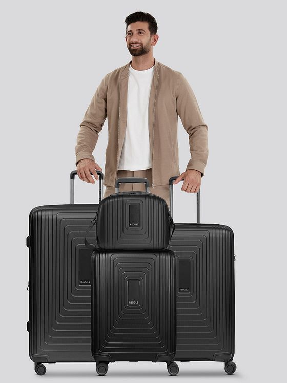 Redolz Essentials 14 4-hjulet kuffertsæt + beautycase 4 stk. med stretchfold