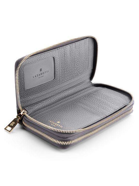 Lazarotti Bologna Leather XL Double Zip-Around Wallet RFID Leather 20 cm Lazarotti Bologna Leather XL Double Zip-Around Wallet RFID Leather 20 cm