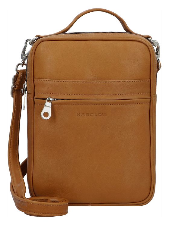 Harold's Landlig håndtaske i læder 18 cm