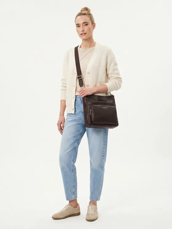 Mandarina Duck Mellow Leather Bolsa de hombro Piel natural 30 cm Mandarina Duck Mellow Leather Bolsa de hombro Piel natural 30 cm