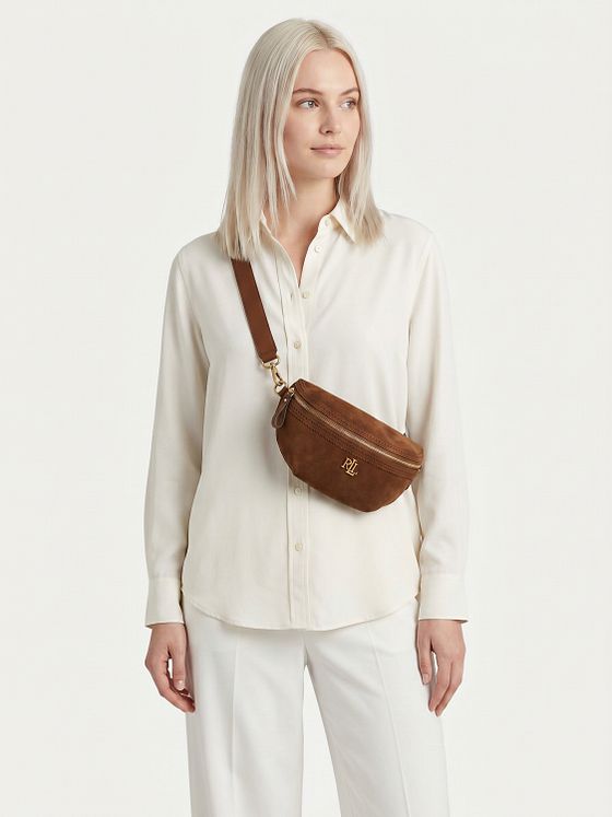 Lauren Ralph Lauren Marcy Crossbody-laukku Nahka 26 cm Lauren Ralph Lauren Marcy Crossbody-laukku Nahka 26 cm