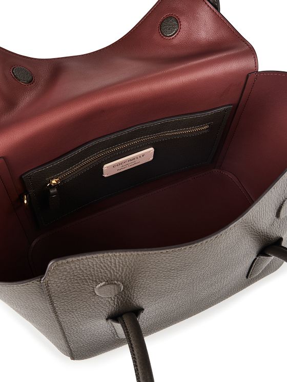 Coccinelle Double Beat Bolsa de hombro Piel natural 31 cm