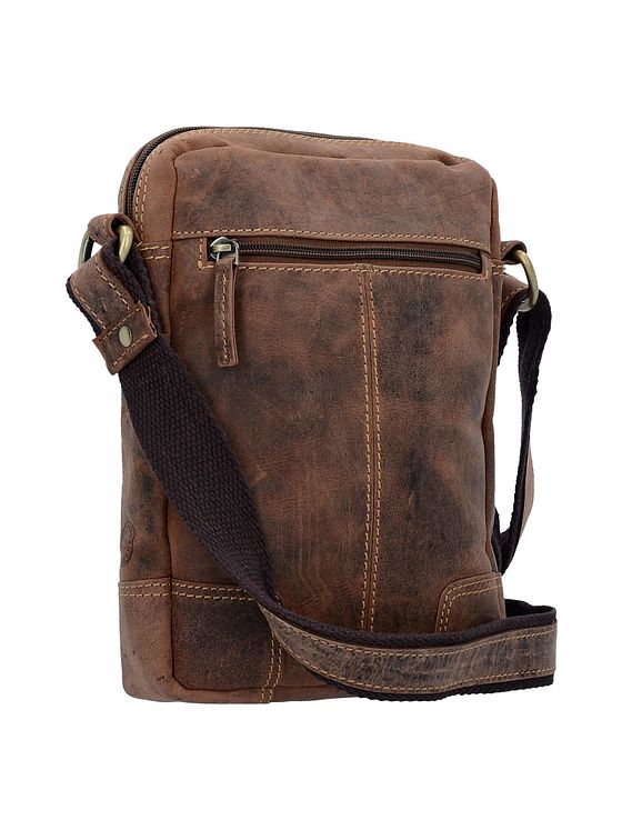 Greenburry Vintage skuldertaske i læder 20 cm