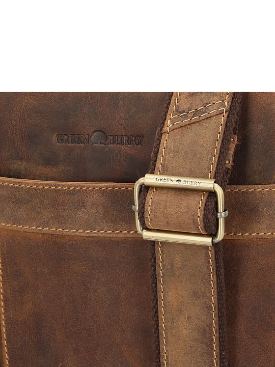 Greenburry Vintage skuldertaske i læder 41 cm