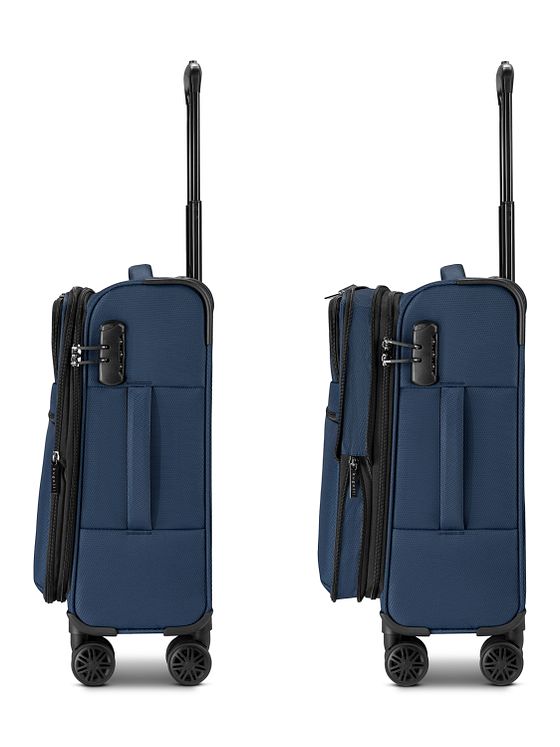 bugatti Valencia Soft 4 hjul Kabinetrolley S 55 cm med strækfold