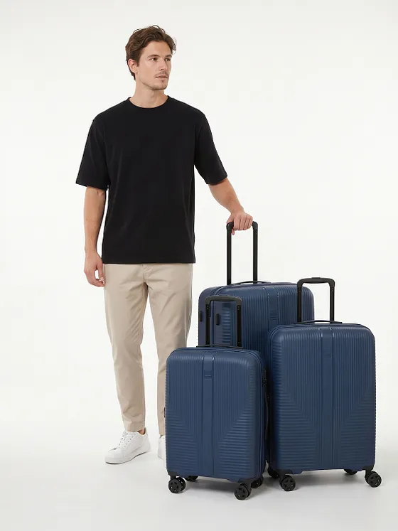Travelite Air Stripe 4-pyöräinen Matkalaukkusetti 3-osainen Laajennettava Travelite Air Stripe 4-pyöräinen Matkalaukkusetti 3-osainen Laajennettava