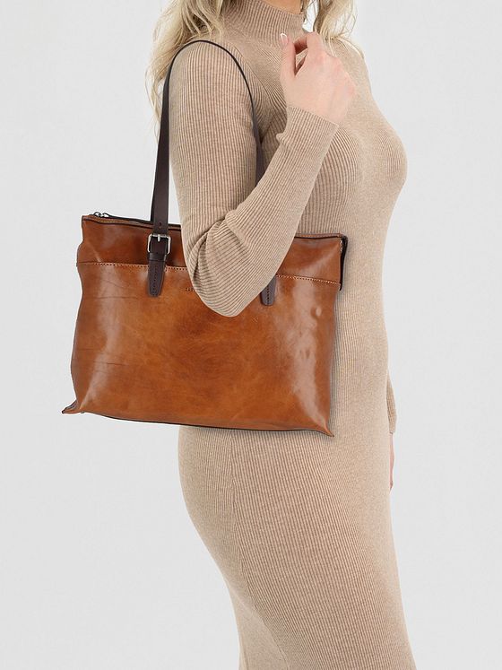 Castelijn & Beerens Rien Skuldertaske RFID-beskyttelse Læder 40 cm Laptoprum Castelijn & Beerens Rien Skuldertaske RFID-beskyttelse Læder 40 cm Laptoprum