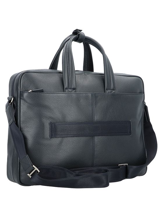 Piquadro Kuffert i læder med 44 cm rum til bærbar computer