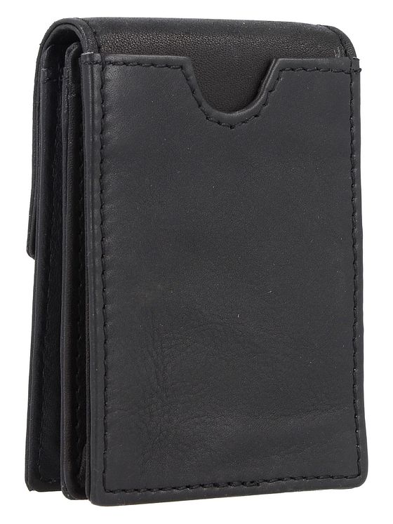 Greenland Nature Sort nappa-pung RFID-læder 7 cm Greenland Nature Sort nappa-pung RFID-læder 7 cm