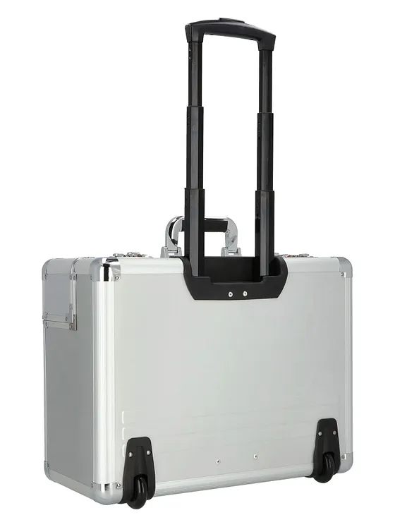Dermata Pilot-trolley med 2-hjulet konstruktion i Aluminium, 48 cm, med laptop-rum Dermata Pilot-trolley med 2-hjulet konstruktion i Aluminium, 48 cm, med laptop-rum