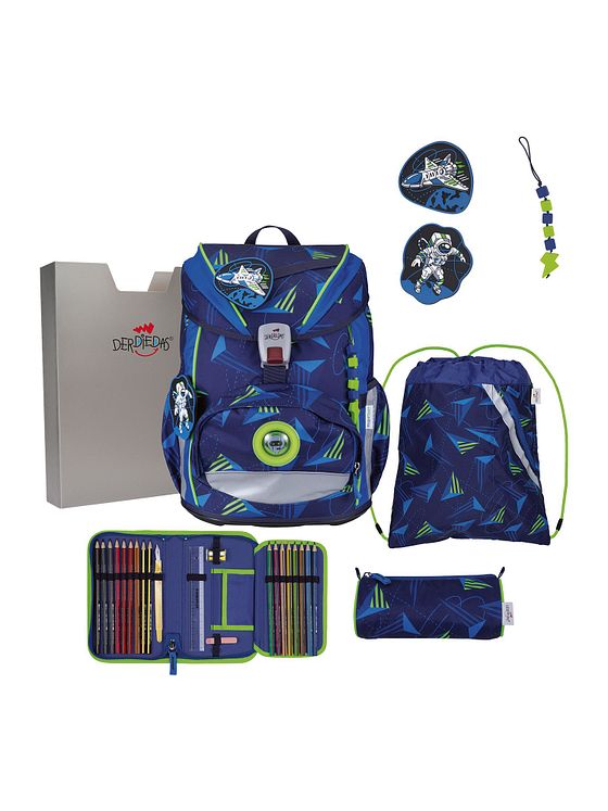 DerDieDas ErgoFlex Light Skoleransel-sæt 5-delt