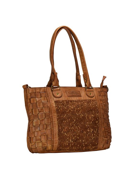 Greenland Nature Femi & Nine skuldertaske i læder 42 cm