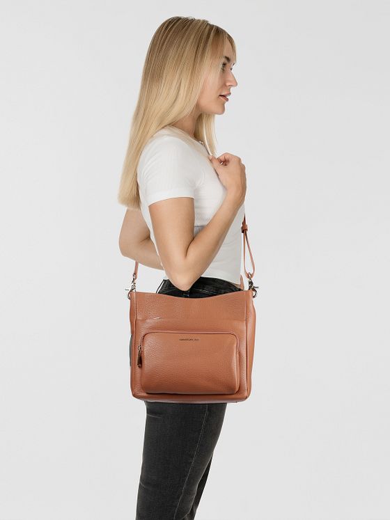 Mandarina Duck Mellow Leather Skuldertaske Læder 30 cm
