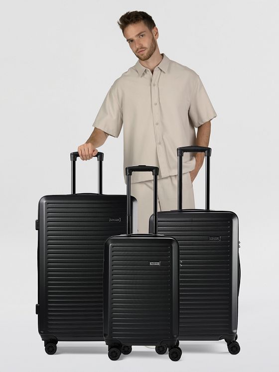 NOWI Grand Canaria 4-Rollen Kofferset 3tlg. mit Doppelrollen