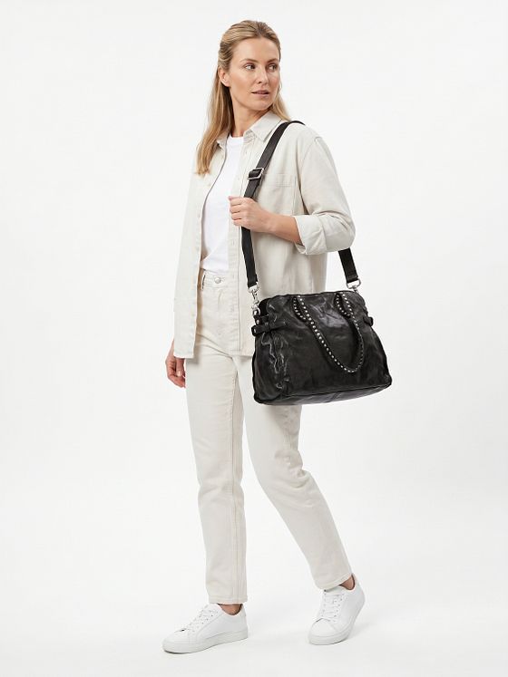 Campomaggi Carolina Skuldertaske Læder 38 cm Campomaggi Carolina Skuldertaske Læder 38 cm