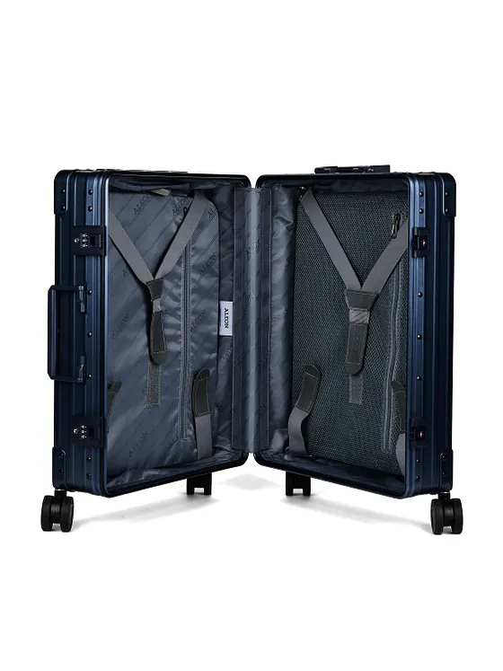 Aleon Traveler International kabinväska med 4-hjulig konstruktion i Aluminium, 55 cm